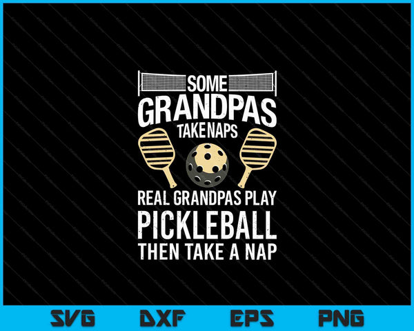 Pickleball Design For Men Grandpa Pickleball Player SVG PNG Digital Cutting Files