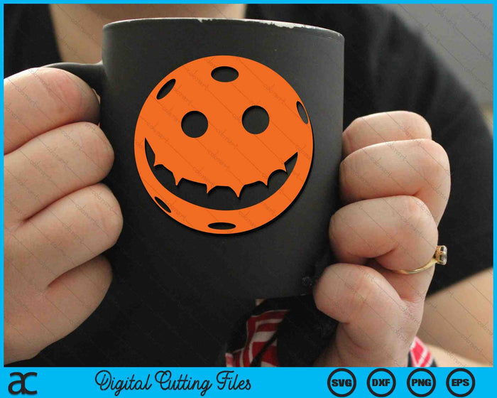 Funny Pickleball Halloween Pumpkin SVG PNG Digital Cutting Files