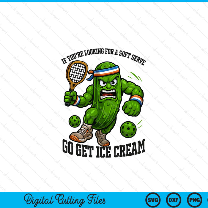 Funny Pickleball Lover Pun With A Pickle Playing Pickle Ball SVG PNG Digital Printable Files
