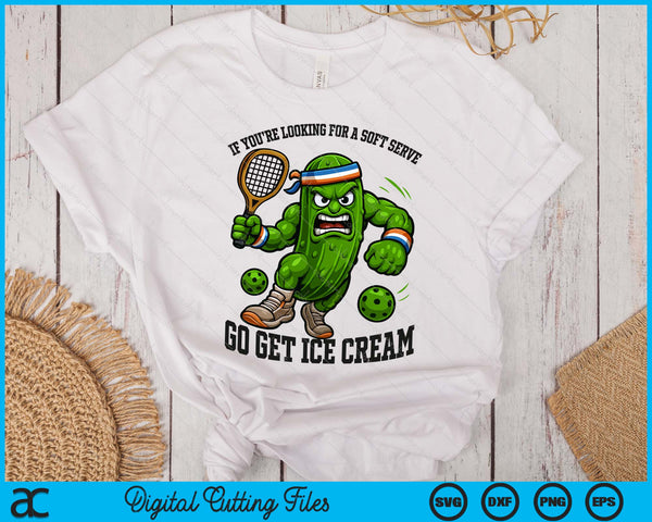 Funny Pickleball Lover Pun With A Pickle Playing Pickle Ball SVG PNG Digital Printable Files
