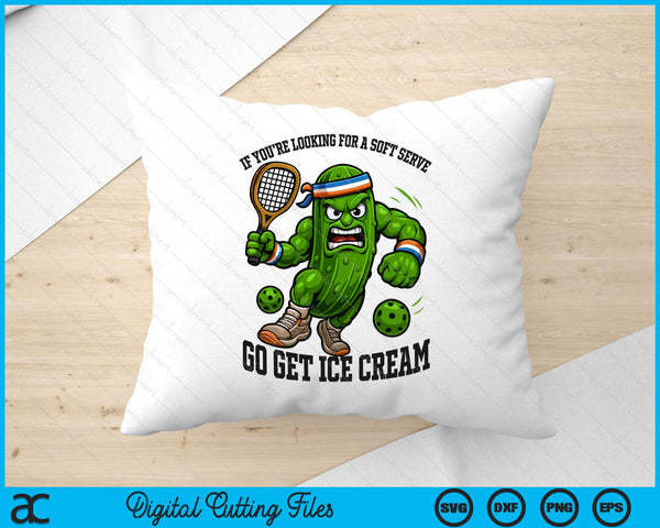 Funny Pickleball Lover Pun With A Pickle Playing Pickle Ball SVG PNG Digital Printable Files
