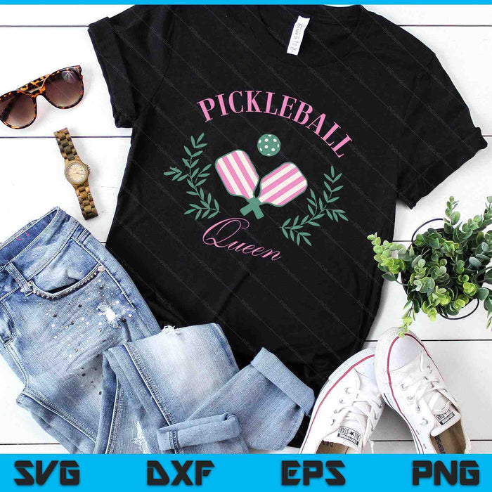Funny Pickleball Paddle Pickleball Queen Dink Retro Vintage SVG PNG Digital Printable Files