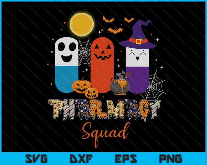 Pillen apotheek apotheker Squad Halloween kostuum SVG PNG digitale snijbestanden