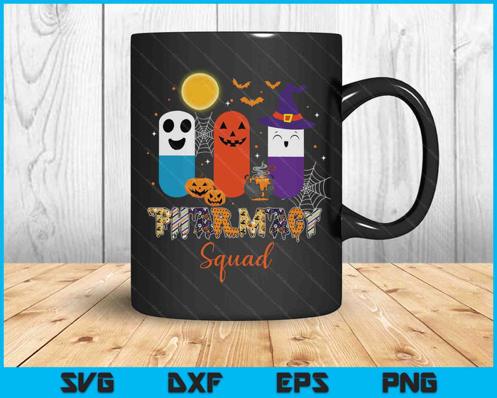 Pillen apotheek apotheker Squad Halloween kostuum SVG PNG digitale snijbestanden