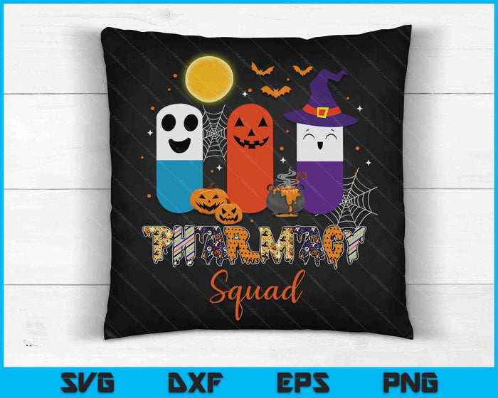 Pillen apotheek apotheker Squad Halloween kostuum SVG PNG digitale snijbestanden