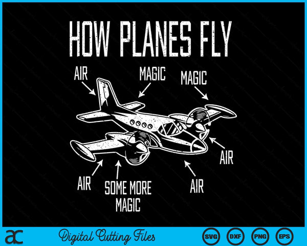 Pilot aviation physics pilot SVG cut file
