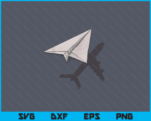 Funny Pilot Paper Airplane Tshirt For Co-pilots Boys Party SVG PNG Digital Cutting Files
