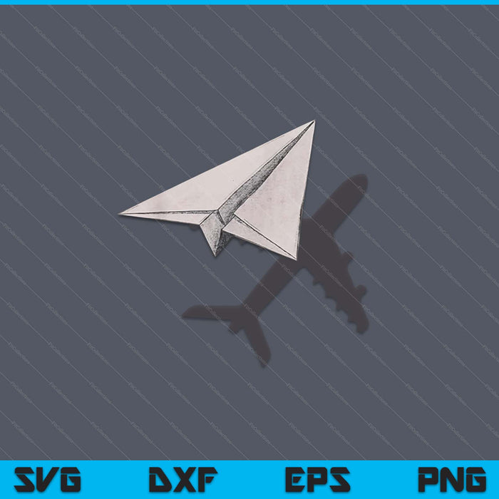 Pilot paper airplane for co-pilots boys party SVG cut file