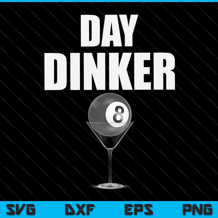 Pool ball day dinker SVG cut file