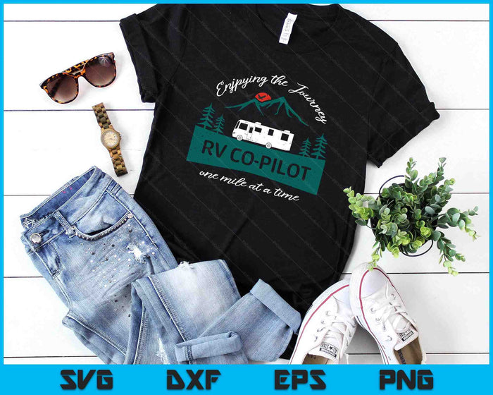 Funny RV Co-Pilot Motorhome Camping SVG PNG Digital Printable Files