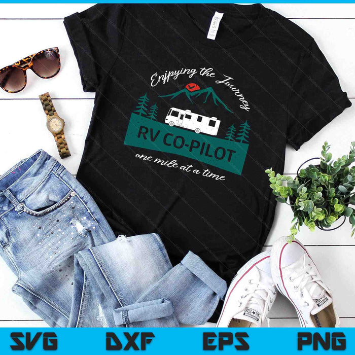 Funny RV Co-Pilot Motorhome Camping SVG PNG Digital Printable Files