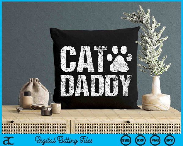 Funny Rad Cat Daddy Fathers Day SVG PNG Cutting Printable Files