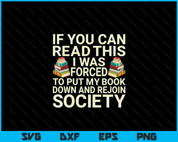 Read books lover for bookaholic bookworm SVG cut file