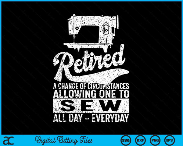 Retired definition sewing quilting retirement SVG cut file