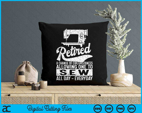 Retired Definition Sewing Quilting Retirement SVG PNG Digital Cutting Files