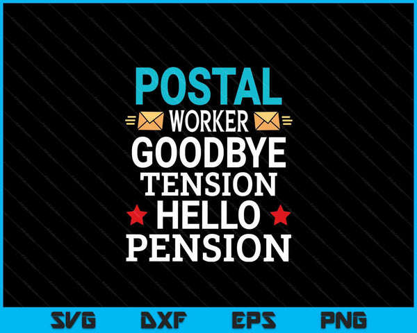 Funny Retirement Party Gifts Retired Postal Worker SVG PNG Digital Cutting Files