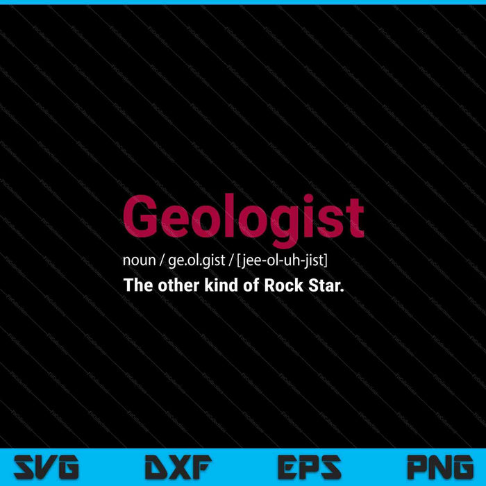 Rock collector rock star geologist idea geology SVG cut file