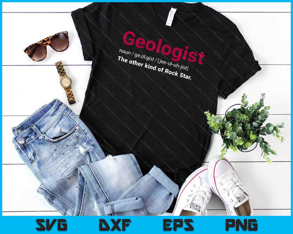 Grappige Rock Collector Rock Star Geoloog Cadeau Idee Geologie SVG PNG Digitale Snijbestanden