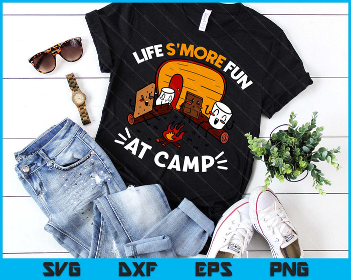 Funny S'mores Camping Campfire Marshmallow Life S'more Fun SVG PNG Digital Printable Files
