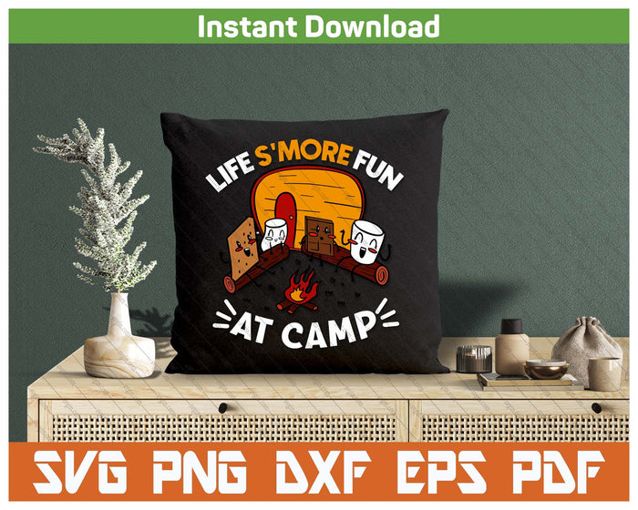 S'mores Campfire Funny Camping Quote SVG PNG Cutting Files