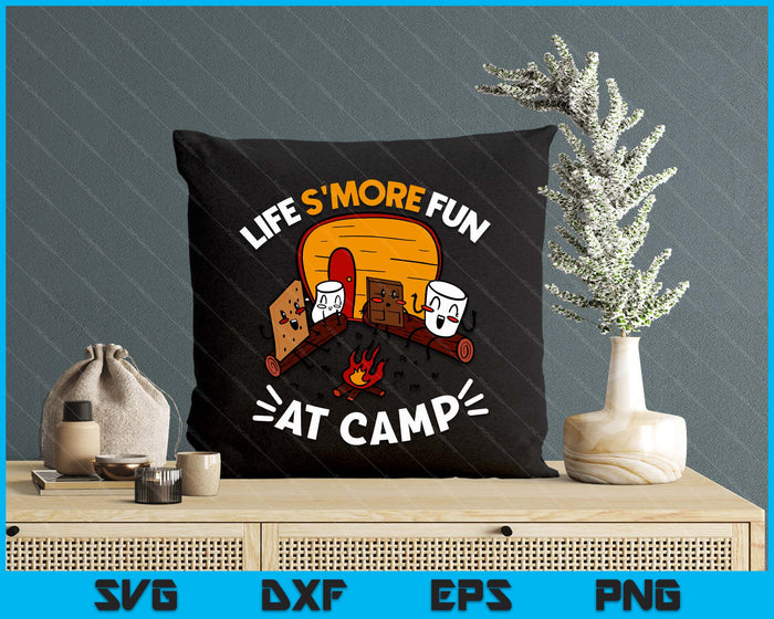 Funny S'mores Camping Campfire Marshmallow Life S'more Fun SVG PNG Digital Printable Files