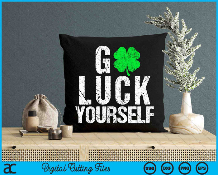 Grappige Saint Patrick's Day G Lucky Yourself SVG PNG digitale afdrukbare bestanden