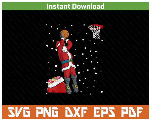 Funny Santa Claus Basketball Christmas Jumper SVG PNG Files