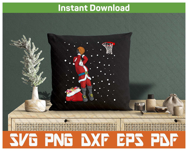 Funny Santa Claus Basketball Christmas Jumper SVG PNG Files