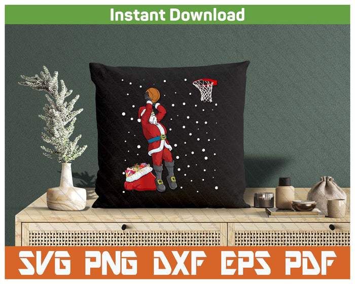 Funny Santa Claus Basketball Christmas Jumper SVG PNG Files