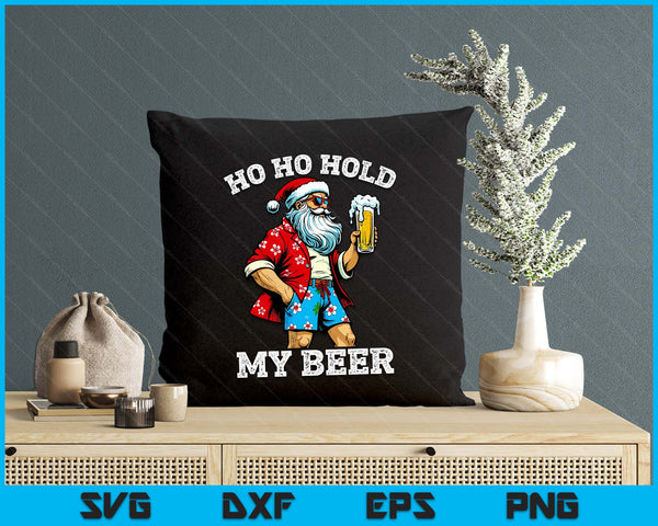 Funny Santa With Sunglasses And Beer Christmas in July SVG PNG Digital Printable Files