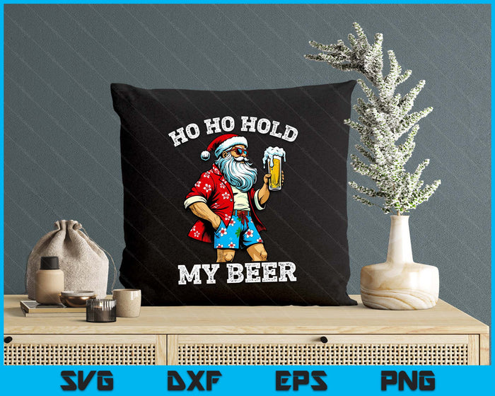 Funny Santa With Sunglasses And Beer Christmas in July SVG PNG Digital Printable Files