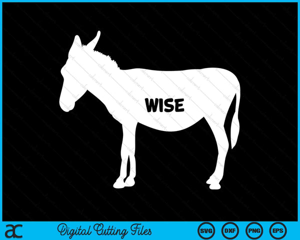 Sarcastic wise donkey SVG cut file
