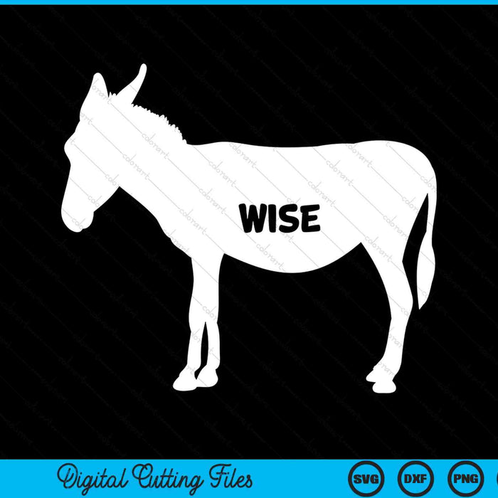 Sarcastic wise donkey SVG cut file