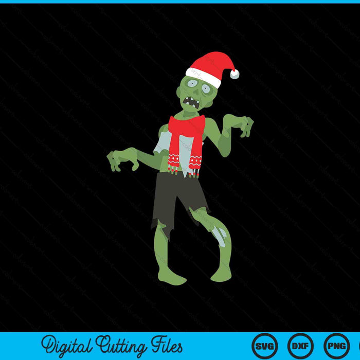 Funny Scary Halloween Xmas Zombie Christmas Sweater Jumper SVG PNG Digital Printable Files