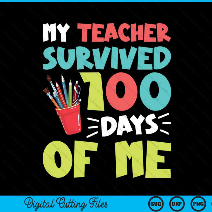 School 100 days of school SVG cut file