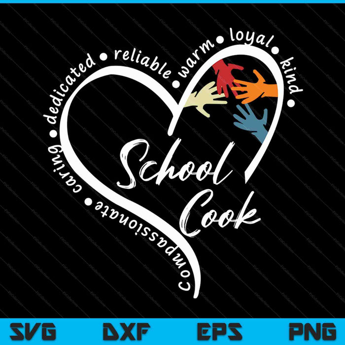 School cook back to school art SVG cut file
