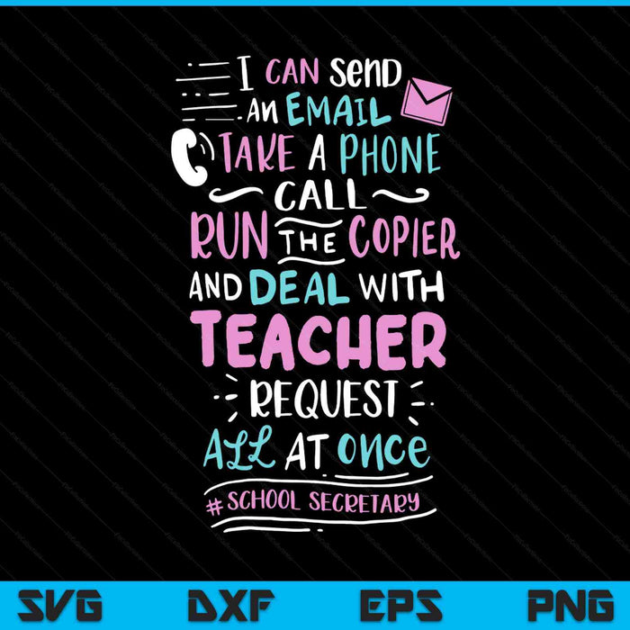 School secretary SVG cut file