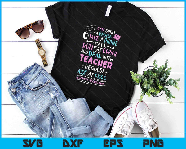Funny School Secretary SVG PNG Digital Printable Files