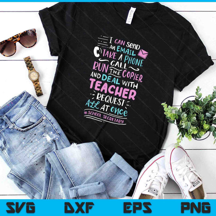Funny School Secretary SVG PNG Digital Printable Files