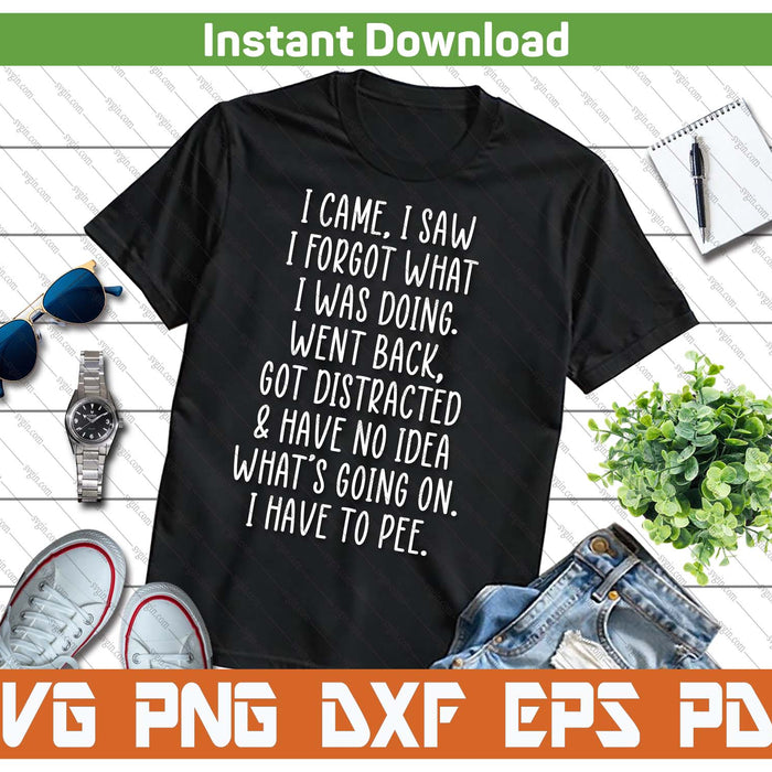 Funny Senior Citizen Quote SVG PNG Cutting Files