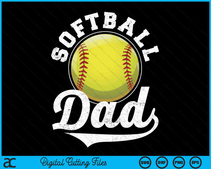 Grappige softbal papa softbal sport SVG PNG digitale snijbestanden