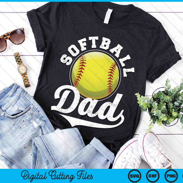 Grappige softbal papa softbal sport SVG PNG digitale snijbestanden