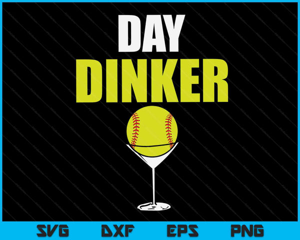 Softball Day Dinker SVG PNG Digital Cutting Files