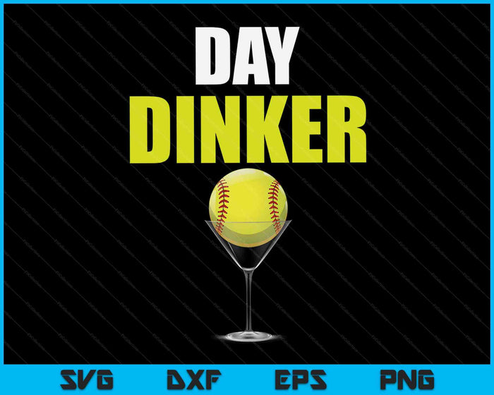 Softball Day Dinker SVG PNG Digital Cutting Files