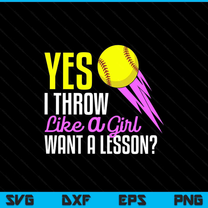 Softball game player sports lover SVG cut file