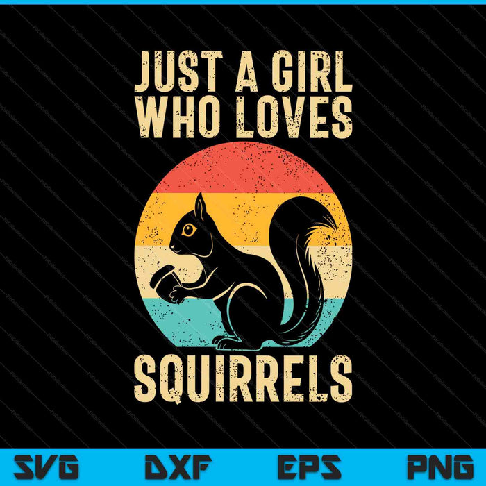 Funny Squirrel Designs For Girls Women Mom Chipmunk Lovers SVG PNG Digital Printable Files