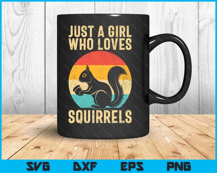 Funny Squirrel Designs For Girls Women Mom Chipmunk Lovers SVG PNG Digital Printable Files