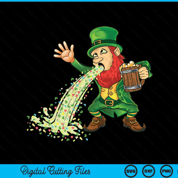 St Patricks Day leprechaun shamrock pattys day party SVG cut file
