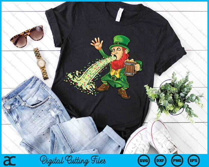 Funny St Patricks Day Leprechaun Shamrock Pattys Day Party SVG PNG Digital Printable Files