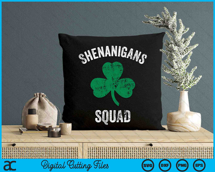 Funny St Patricks Day Shenanigans Squad SVG PNG Digital Printable Files